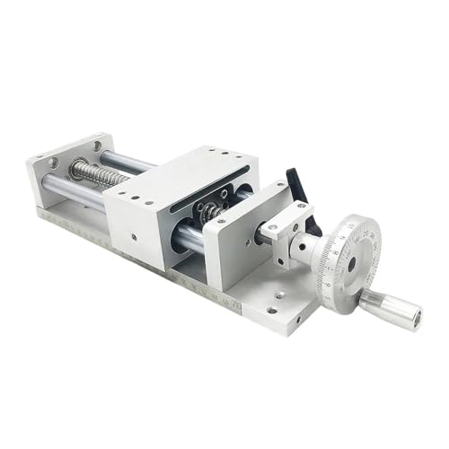Kugelumlaufspindel mit Mutter Maschinenteile Manual Hand Wheel Linear Module SFU1605 Ball Screw Guide Rail 100-700mm Stroke Slide Table(Stroke 100mm) von COZERI