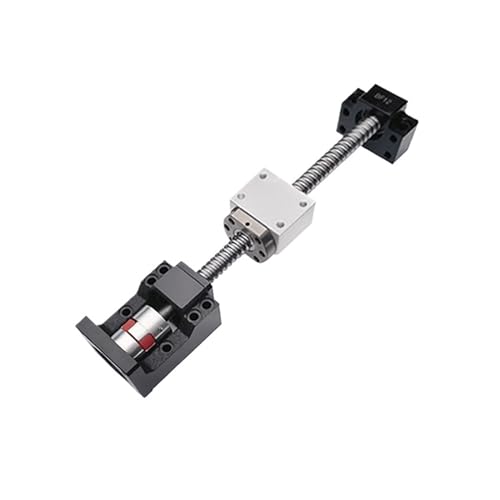 Kugelumlaufspindel mit Mutter Maschinenteile SFU1604 12-57 Kugelumlaufspindel Länge 150-1000mm Schraubenmutterhalter Plus BK12BF12 Stützsitz und Kupplungskugelumlaufspindel(500mm) von COZERI