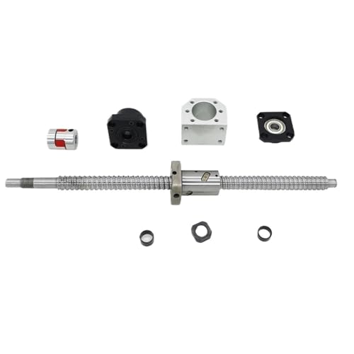 Kugelumlaufspindel mit Mutter Maschinenteile SFU2005 Ball Screw 300-1000mm FK15FF15 End Support DSG20H Nut Housing 8mm Coupling CNC Parts(700mm) von COZERI