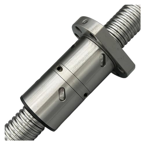 Spielfreie Kugelumlaufspindel C5 2505 bearbeitete Kugelumlaufspindel DFU2505 Rollen-Kugelumlaufspindel mit doppelter Kugelmutter(550mm) von COZERI