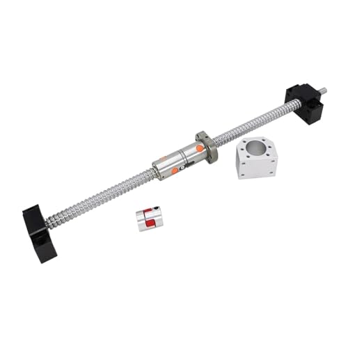 Spielfreie Kugelumlaufspindel DFU1605 Kugelumlaufspindel 1605 165mm-1500mm Doppelkugelumlaufspindel BK12 BF12 + Koppler(1465mm) von COZERI