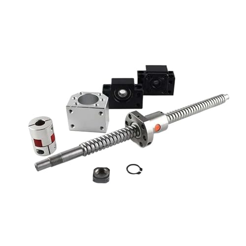 Spielfreie Kugelumlaufspindel Kugelumlaufspindel SFU2505 300 mm-1000 mm Kugelumlaufspindel C7 mit 2505 Flansch, einzelnes BK/BF20-Ende bearbeitet(450mm) von COZERI