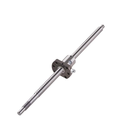 Spielfreie Kugelumlaufspindel SFU1204 Kugelumlaufspindel 250 mm – 1000 mm C7 Rollen-Kugelumlaufspindel mit Flansch, einzelnes Kugelmutterende, bearbeitete CNC-Teile(250mm) von COZERI