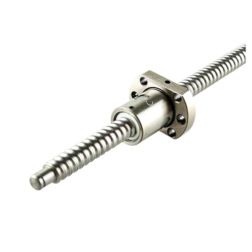Spielfreie Kugelumlaufspindel SFU1204 Kugelumlaufspindel Länge 250mm-1500mm C7 Mit 1204 Einzelkugelmutter(500mm) von COZERI
