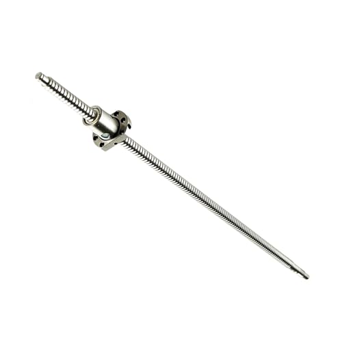 Spielfreie Kugelumlaufspindel SFU1204-Set RM1204 gerollte Kugelumlaufspindel C7, bearbeitetes Ende + 1204 Kugelmutter + Mutterngehäuse + BK/BF10-Ende + Kupplung 250 mm – 800 mm(350mm) von COZERI
