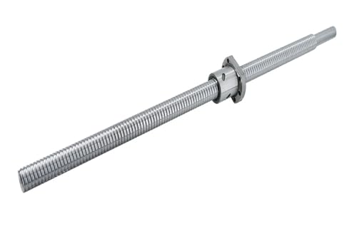Spielfreie Kugelumlaufspindel SFU2005 200 mm – 1000 mm C3 Kugelumlaufspindel mit ebenem Boden (0,001 mm/300 mm), Steigung 5 mm(600mm) von COZERI