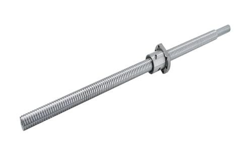 Spielfreie Kugelumlaufspindel SFU2505 200 mm – 1000 mm C3 Kugelumlaufspindel mit ebenem Boden (0,001 mm/300 mm), Steigung 5 mm(800mm) von COZERI