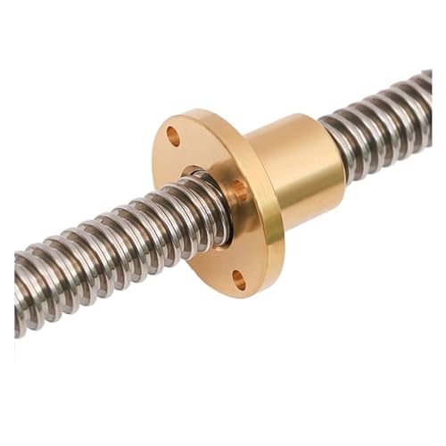 Spielfreie Kugelumlaufspindel T16 Leitspindel, Durchmesser 16 mm, Steigung 3 mm, Länge 100 mm bis 600 mm, mit Messingmutter(450mm) von COZERI