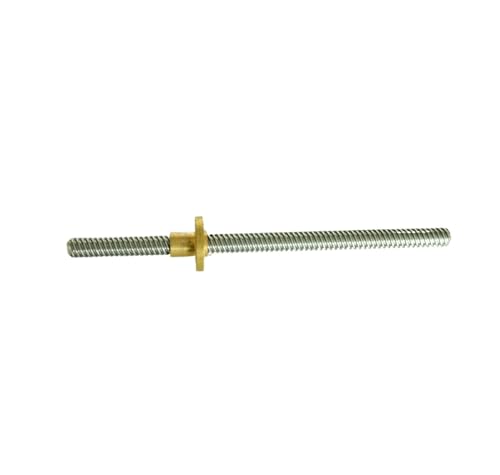 Spielfreie Kugelumlaufspindel T5 Leitspindel for 3D-Drucker, 100 mm ~ 1000 mm, Teilung 1 mm, Leitfähigkeit 2 mm + Messingmutter(900mm) von COZERI