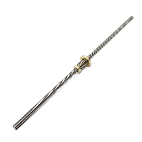 Spielfreie Kugelumlaufspindel T8 Blei 2mm Blei Schraube Mit Anti-Backlash Mutter Pitch 2mm OD 8mm 100mm-1200mm T-Typ Schrittmotor Trapezoid(600mm) von COZERI