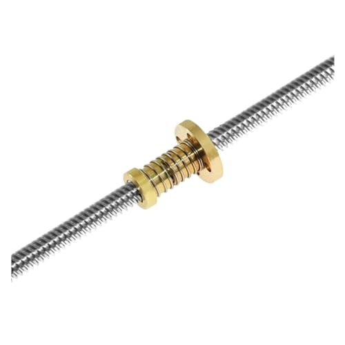 Spielfreie Kugelumlaufspindel T8 Leitspindel 4 mm mit spielfreier Mutternsteigung 2 mm Außendurchmesser 8 mm 100 mm - 1200 mm T-Typ Schrittmotor Trapezoid(200mm) von COZERI