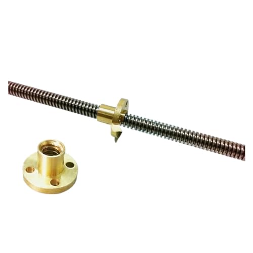 Spielfreie Kugelumlaufspindel T8 Leitspindel TR8 2mm 100mm-650 Mm Mit Messingmutter(400mm) von COZERI