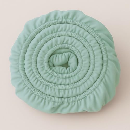 COZY HEAVEN | Luxus Lyocell Spannbettlaken (Tencel™) | Gewonnen aus Eukalyptus u.a. | Ultra Weich | Bis 30cm Höhe | Mit Seitenkennzeichnung | Atmungsaktiv | Ganzjährig geeignet (Soft Mint, 180x200) von COZY HEAVEN