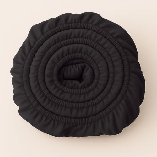 COZY HEAVEN | Luxus Lyocell Spannbettlaken (Tencel™) | Gewonnen aus Eukalyptus u.a. | Ultra Weich | Bis 30cm Höhe | Mit Seitenkennzeichnung | Atmungsaktiv | Ganzjährig geeignet (Night Grey, 140x200) von COZY HEAVEN