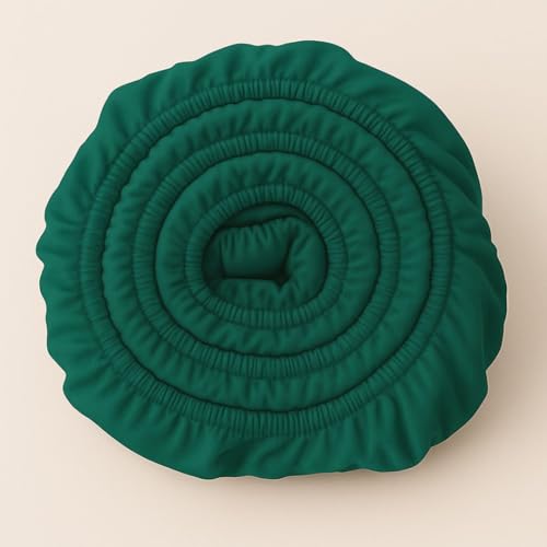 COZY HEAVEN | Luxus Lyocell Spannbettlaken (Tencel™) | Gewonnen aus Eukalyptus u.a. | Ultra Weich | Bis 30cm Höhe | Mit Seitenkennzeichnung | Atmungsaktiv | Ganzjährig geeignet (200x200, Royal Green) von COZY HEAVEN