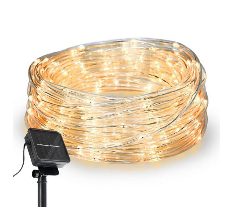 COZY HOME LED-Lichterkette Schlauch LED Stecker & Solar -, 200 LED I 8 Modi & Timer I 12m I Lichtschlauch I Wasserdichtem von COZY HOME