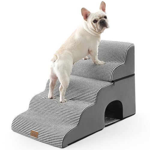 COZY KISS Breite Hundetreppe (Schwarz und Weiß, 84 × 50 × 57 cm, 5) von COZY KISS