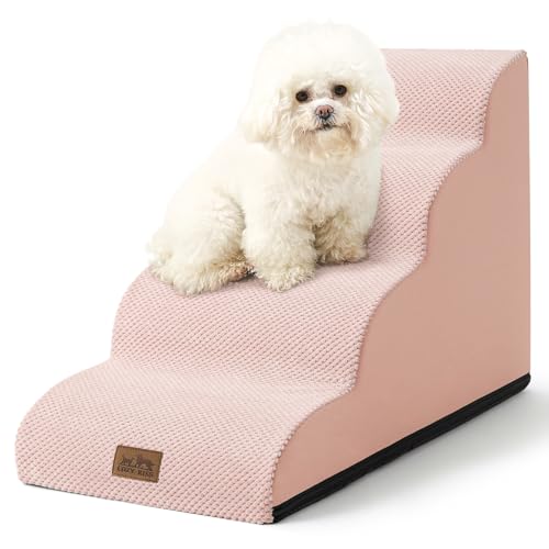 COZY KISS Hundetreppe für kleine Hunde, 50 cm hoch, gebogene Hundetreppe für Welpen, ältere oder Katzen, mittlere Haustierrampe für Sofa, Couch oder Bett, Leiter mit hochdichtem Schaumstoff, 40 x 71,9 COZY KISS Hundetreppe für kleine Hunde, 50 cm hoch, gebogene Hundetreppe für Welpen, ältere oder Katzen, mittlere Haustierrampe für Sofa, Couch oder Bett, Leiter mit hochdichtem Schaumstoff, 40 x 71,9 von COZY KISS