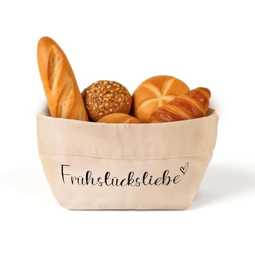 COZYINT moderner Brotkorb aus Stoff | Brottasche | Brötchenkorb | Brotkorb modern! (Beige) von COZYINT