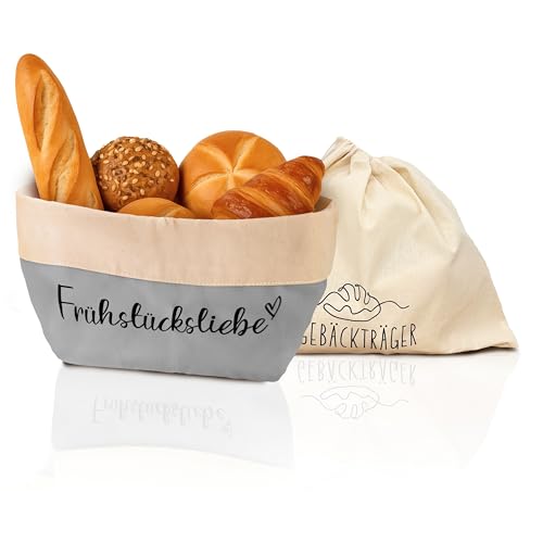 COZYINT moderner Brotkorb aus Stoff | Brottasche | Brötchenkorb | Brotkorb modern! Mit Brottasche - Innentasche (Klein) von COZYINT