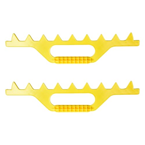 2 x Imkerei-Werkzeug mit 8 Rahmenabständen, ergonomisches Design, geeignet für effiziente Messung mehrerer Rahmen von CPAOWEHF