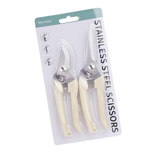 2pcs Beschnitten Schere Edelstahl Gartenschere Handheld Gartenschere Gartenschneider Für Pflanzenblumen Obst Fruchtbaumschneidelbrecher von CPAOWEHF