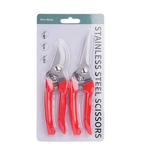 2pcs Beschnitten Schere Edelstahl Gartenschere Handheld Gartenschere Gartenschneider Für Pflanzenblumen Obst Fruchtbaumschneidelbrecher von CPAOWEHF