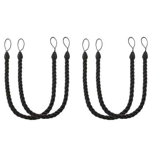 4pack Natürliche Baumwollseil Vorhangsteuerbacks Handwebse Bohos Styles Dekorative Drapeholdbacks Für Und Büro Vorhangvorhangstafeln von CPAOWEHF