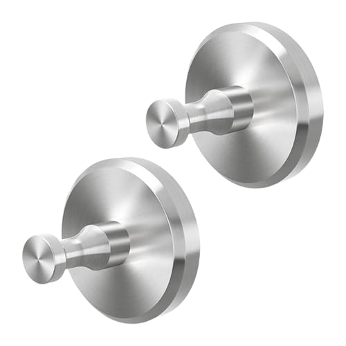 CPAOWEHF 2 Stück Robuste Edelstahl Saugnapfhaken Geeignet Zum Aufhängen Von Leuofahs Kleidung Und Taschen Aufbewahrungslösung Abnehmbarer Haken von CPAOWEHF