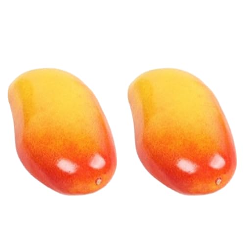 CPAOWEHF 2pcs Künstliche Mangos Für Heimküche Party Dekoration Realistische Fruchtfrucht Ornament Restaurant Display Requisiten Simulationsfrüchte von CPAOWEHF