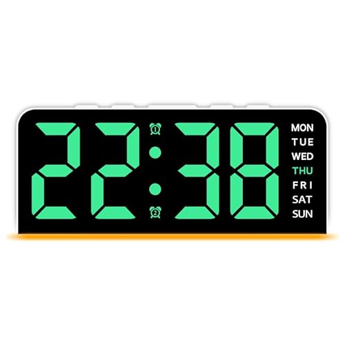 CPAOWEHF 6 Zoll Moderner Digitaler Wecker Mit Verstellbarer Helligkeit Und Bodenbeleuchtung Weitere Funktionen Für Den Digitalen Wecker Für Und Büro LED CPAOWEHF 6 Zoll Moderner Digitaler Wecker Mit Verstellbarer Helligkeit Und Bodenbeleuchtung Weitere Funktionen Für Den Digitalen Wecker Für Und Büro LED von CPAOWEHF