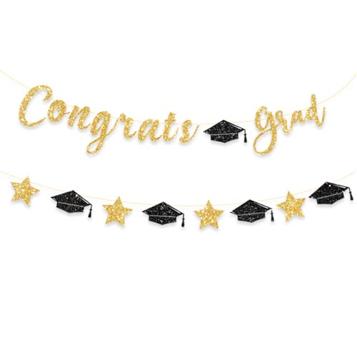 CPAOWEHF Abschlussdekoration Herzlichen Glückwunsch Absolventen Ornament Party Ornament Für Die Klasse Von 2025 Dekorationsabschlussdekorationen von CPAOWEHF