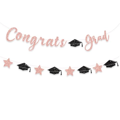 CPAOWEHF Abschlussdekoration Herzlichen Glückwunsch Absolventen Ornament Party Ornament Für Die Klasse Von 2025 Dekorationsabschlussdekorationen von CPAOWEHF