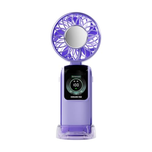 CPAOWEHF Air Cooling Lüfter Travel Lüfter Schreibtisch Lüfter Handheld Lüfter 3600mAh Ruhige Lüfter 100 Geschwindigkeit Verstellbare ABS Textur Für Kinder Schreibtisch Lüfter von CPAOWEHF