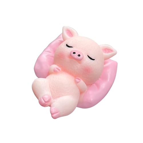 CPAOWEHF Auto-Armaturenbrett Schlafkaninchen Schweinchen Hund Panda Harze Figur Ornament Auto Innendekoration Zubehör Desktop Dekors Tierliebhaber von CPAOWEHF