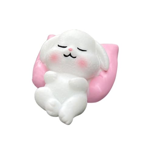 CPAOWEHF Auto-Armaturenbrett Schlafkaninchen Schweinchen Hund Panda Harze Figur Ornament Auto Innendekoration Zubehör Desktop Dekors Tierliebhaber von CPAOWEHF