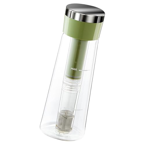 CPAOWEHF Cold Brews Kaffeeflasche mit einfachen Brühsystemen, Glas, tragbares Design für Rucksackreisen, Picknicks von CPAOWEHF