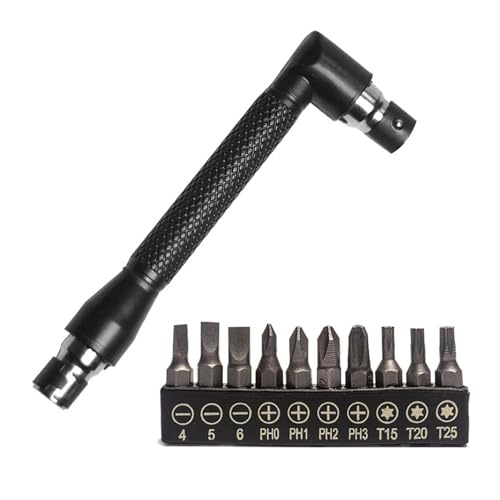 CPAOWEHF Doppelkopfgriff 6.35 Schraubenschlüssel Mit 10 Pcs Schraubendreher Bitschraubendreher Werkzeug Für Home Garage 1/4 Sockelschlüssel Tragbares Werkzeugkit CPAOWEHF Doppelkopfgriff 6.35 Schraubenschlüssel Mit 10 Pcs Schraubendreher Bitschraubendreher Werkzeug Für Home Garage 1/4 Sockelschlüssel Tragbares Werkzeugkit von CPAOWEHF