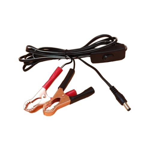 CPAOWEHF Durability Double Alligators Clip to 5.5x2.1mm Male Plugs Connector Power Cable for 1V-36V Electronic Deivce 300.0 cm von CPAOWEHF