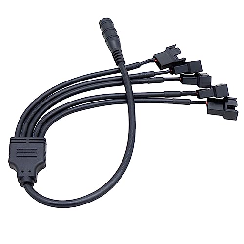 CPAOWEHF Effizienter Zu 4-poligen Splitterkabel Kabel Hitzekühlkörper Konvertierungslinie 1 In 5 Out Adapter Cord Für Spieler Und Enthusiasten von CPAOWEHF