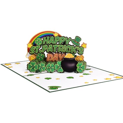 CPAOWEHF Festliche Stpatrick's Day Popup Card Grußkarten Stpatrick's Day Holiday Spring Cards Popup Karte CPAOWEHF Festliche Stpatrick's Day Popup Card Grußkarten Stpatrick's Day Holiday Spring Cards Popup Karte von CPAOWEHF