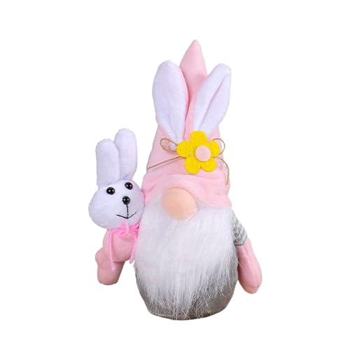 CPAOWEHF Gesichtsloser Kaninchenpuppe Spring Festival Party Wohnheim Kinder Geschenkbevorzugung Kaninchen Karotten Ornament Statue Ornamente Gnomes Gnomes von CPAOWEHF
