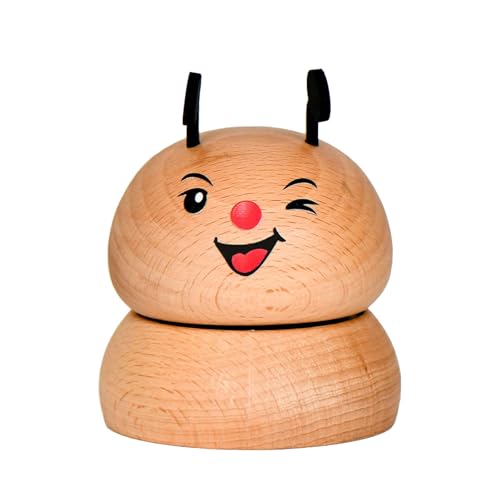 CPAOWEHF Handwerk Holz Pilze Rotierende Musikbox Klassische Melodien Rotierende Verwendung Von Heimdekoration Für Kinder Erwachsene Holzmusik von CPAOWEHF