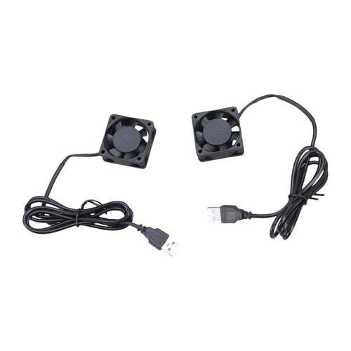 CPAOWEHF High Airflows 40 mm USB Kühler Griff Lüfter Füße aus Gummi für Router Modems TV Halterungen für Laptop PC von CPAOWEHF