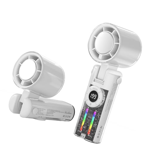 CPAOWEHF Ice Cool Neck Lüfter 4000mah Langlebiger Batterie USB C Wiederaufladbar Ergonomisch Tragbare Lüfter Für Sportstudien Einstellbar von CPAOWEHF