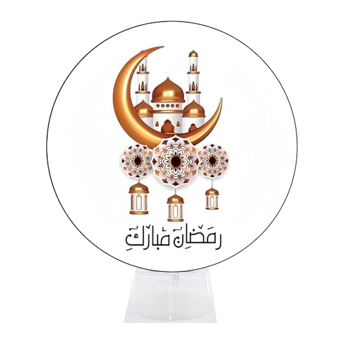 CPAOWEHF Muslime Ramadans Dekorative Lampe LED Nacht Licht Schlafzimmer Tisch Ornament Acrylbeleuchtung Für Wohnzimmer Outdoor Eid Dekoration von CPAOWEHF