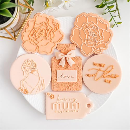 CPAOWEHF Plastik Fondant Kuchenform Flexible Keksdämpfer Stempel Hitzefestes Backform Für Muttertagsfeier Backbegeisterte Werkzeug CPAOWEHF Plastik Fondant Kuchenform Flexible Keksdämpfer Stempel Hitzefestes Backform Für Muttertagsfeier Backbegeisterte Werkzeug von CPAOWEHF