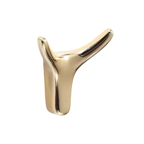 CPAOWEHF Zincs Wandmontierter Kleiderhaken aus Legierung, robuster Kleiderhaken in Hornform für Schal, Tasche, Handtuch, Hut, Wand, Handtuchaufhänger für Hut, Kleidung, Metallbeschläge von CPAOWEHF
