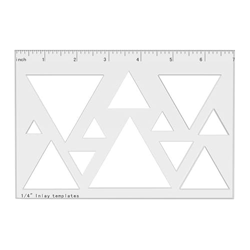 Dreieck Oder Herz Inlay Vorlage Mit Mehreren Größe Klarer Acrylrouter Für Holzbearbeitungsbegeisterte Und Professionelles Acryl Inlay Tool von CPAOWEHF