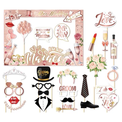 Hochzeitsfeier Liefert Fotokabinen Requisiten Und Rahmen Set Für Die Erfassung Eines Besonderen Moment Hochzeitsfeier Liefert Fotokabinen Requisiten Und Rahmen Set Für Die Erfassung Eines Besonderen Moment von CPAOWEHF
